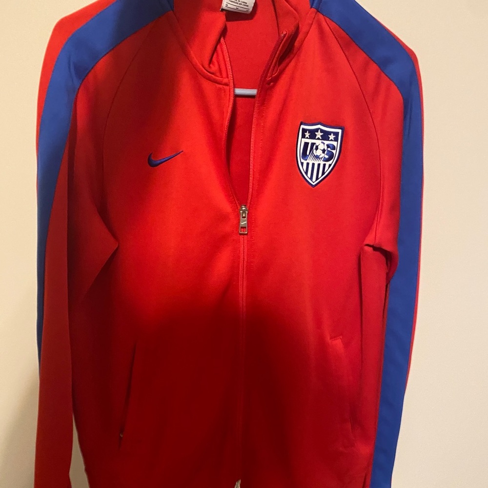 USA soccer zip up jacket size medium